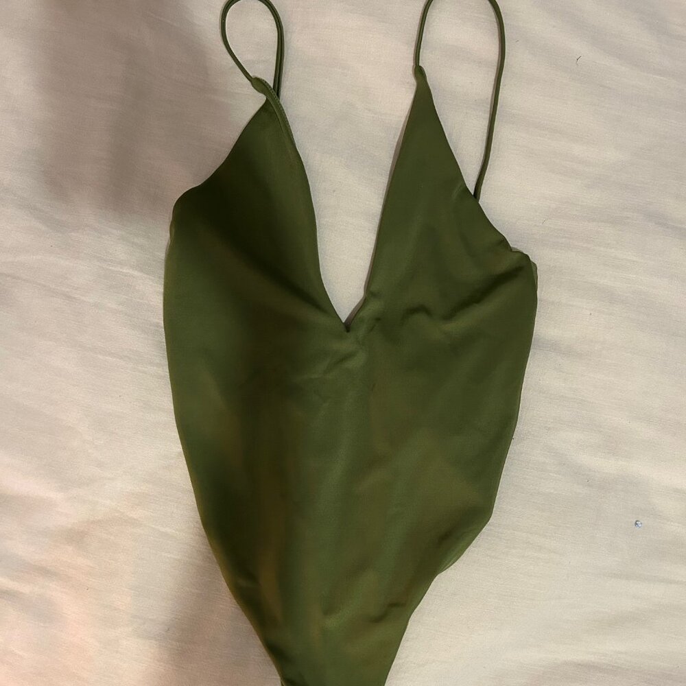 Women's Chic Deep V-neck One Piece Swimsuit